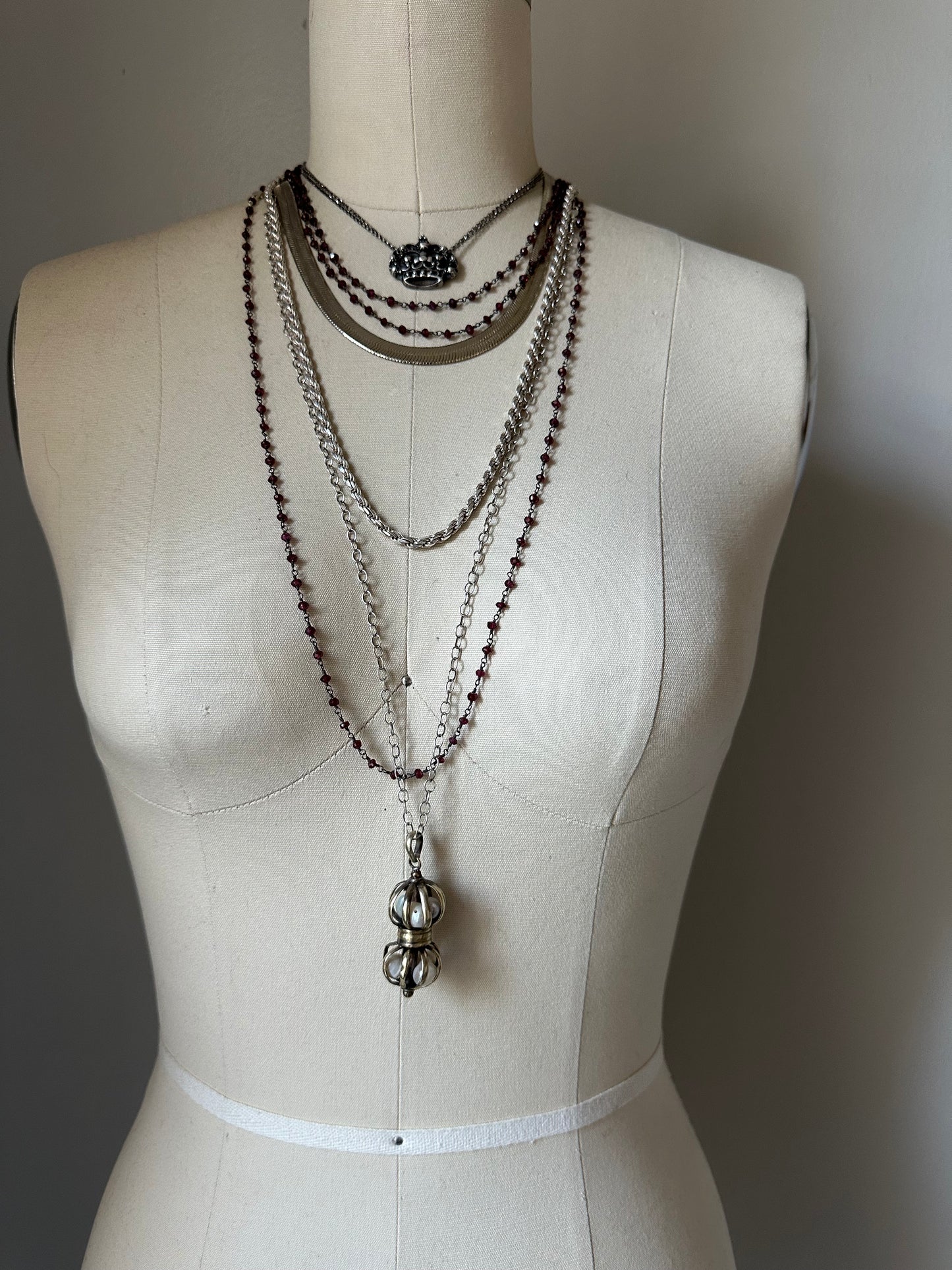 Layering Rope Silver Chain