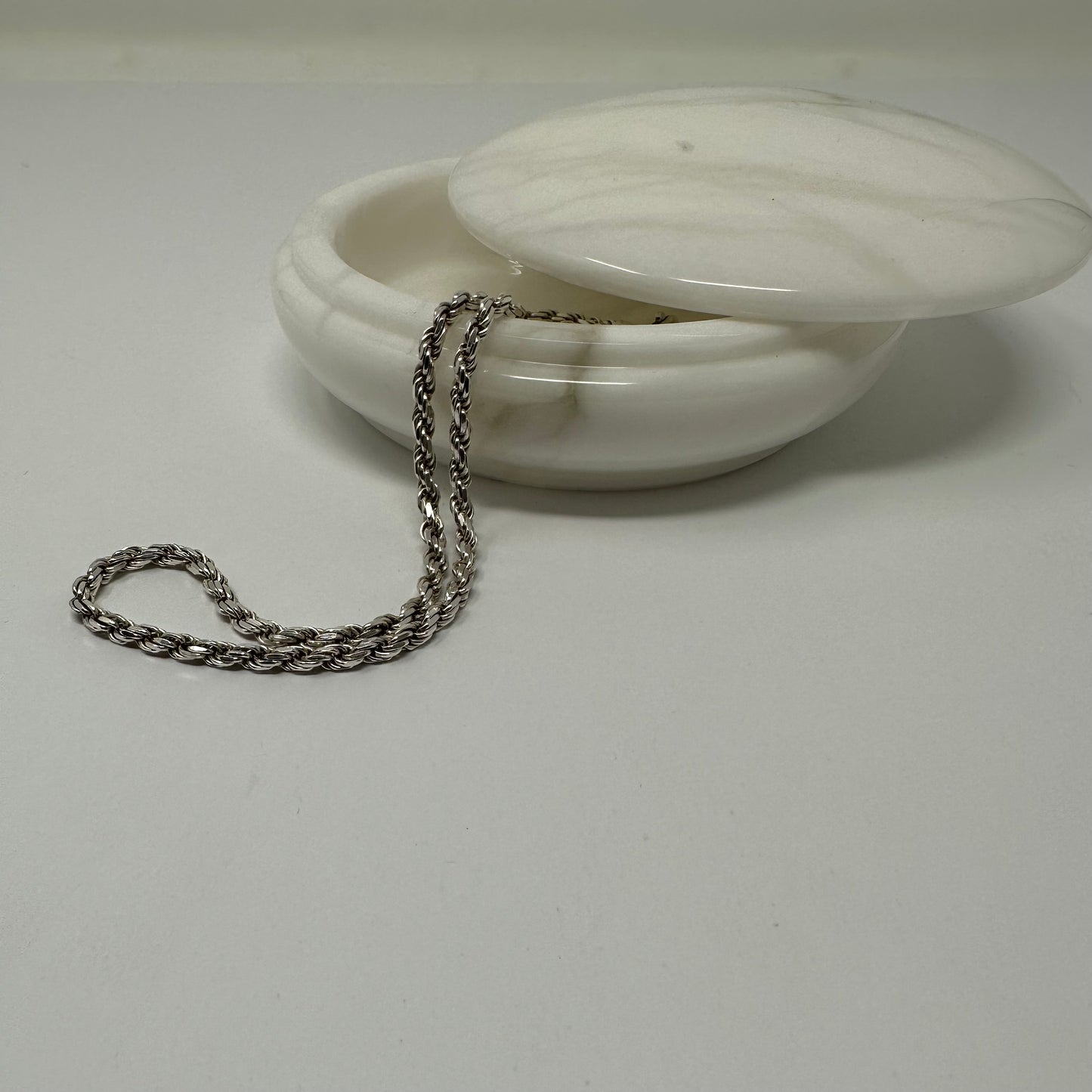 Layering Rope Silver Chain