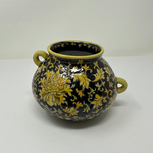 Black and Yellow Antique Vase