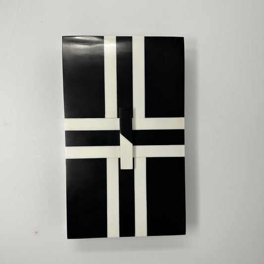 Black and White Resin Box