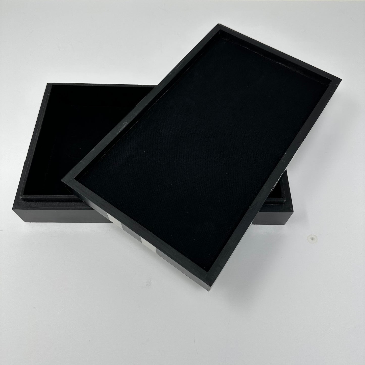 Black and White Resin Box