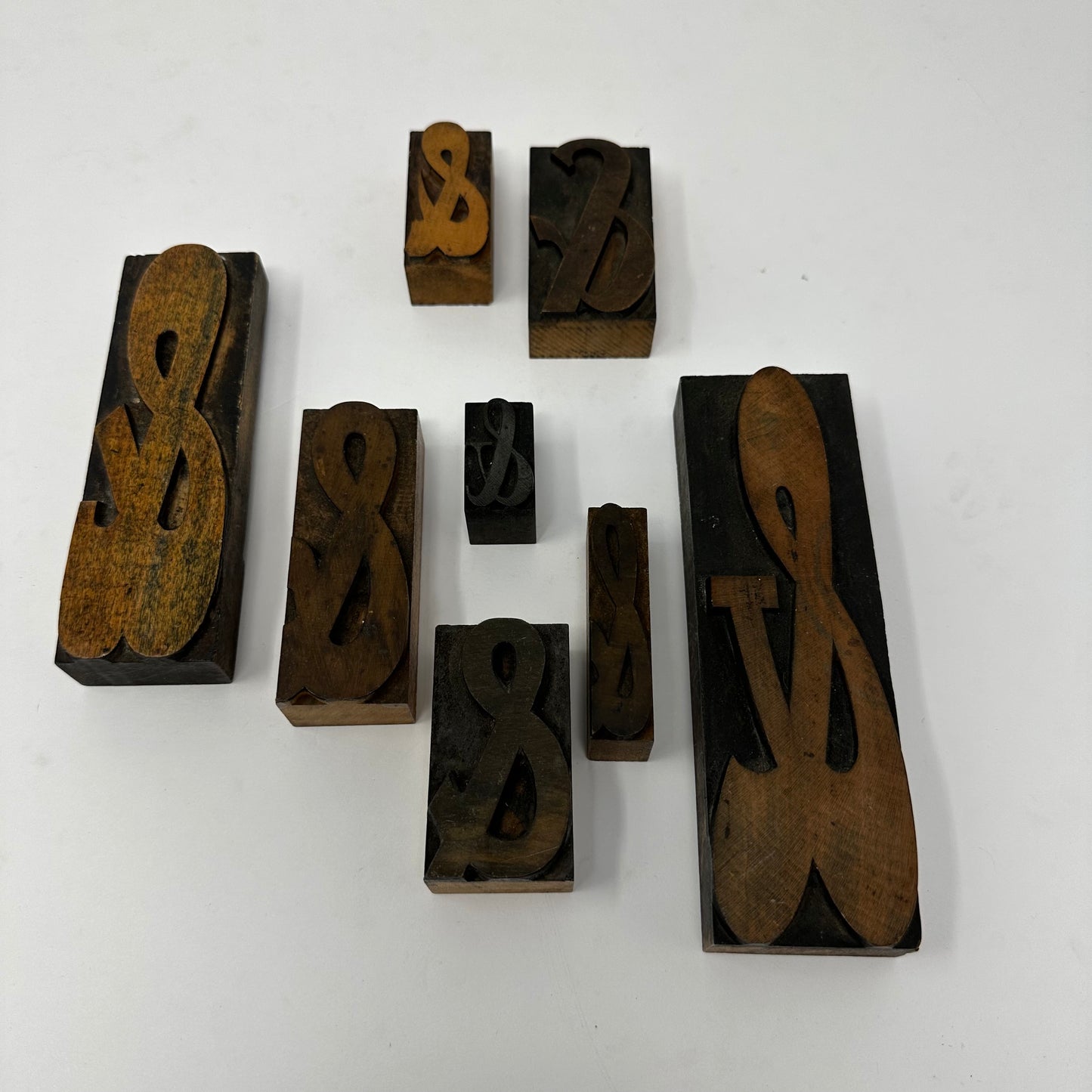 Ampersand Letterpress Wood Blocks - Set of 8