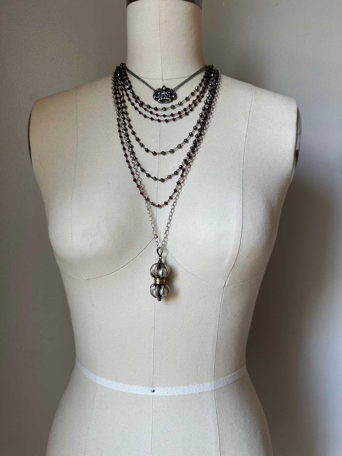 Pyrite Beaded Necklace