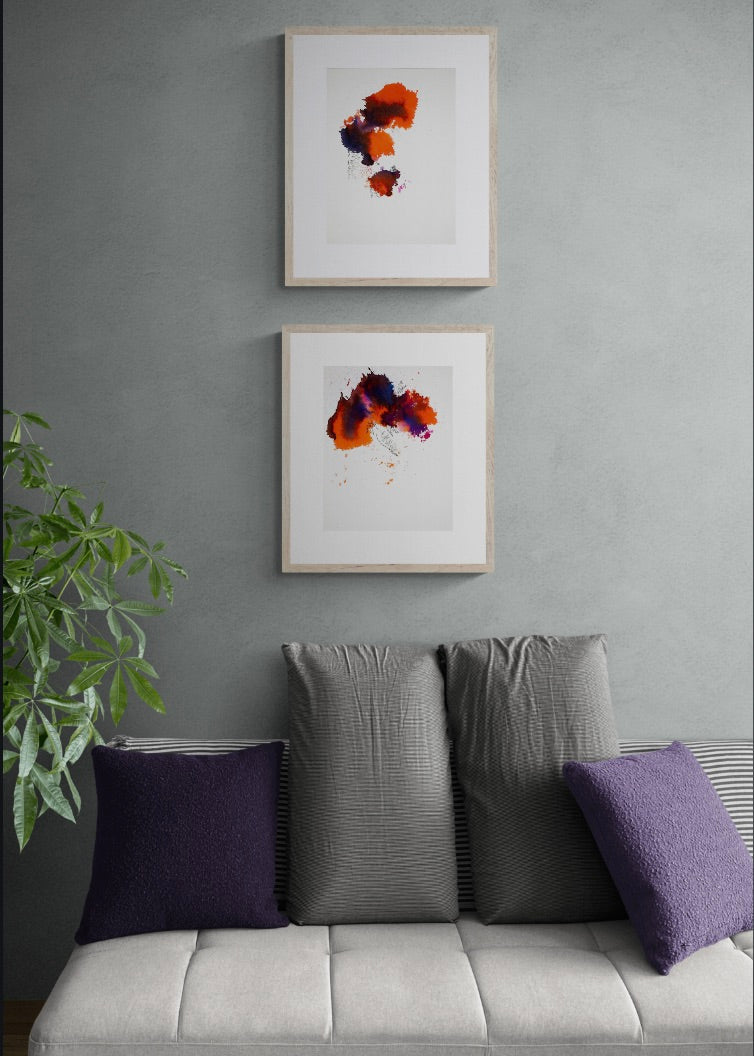 Copy of Color Burst with Branches and House