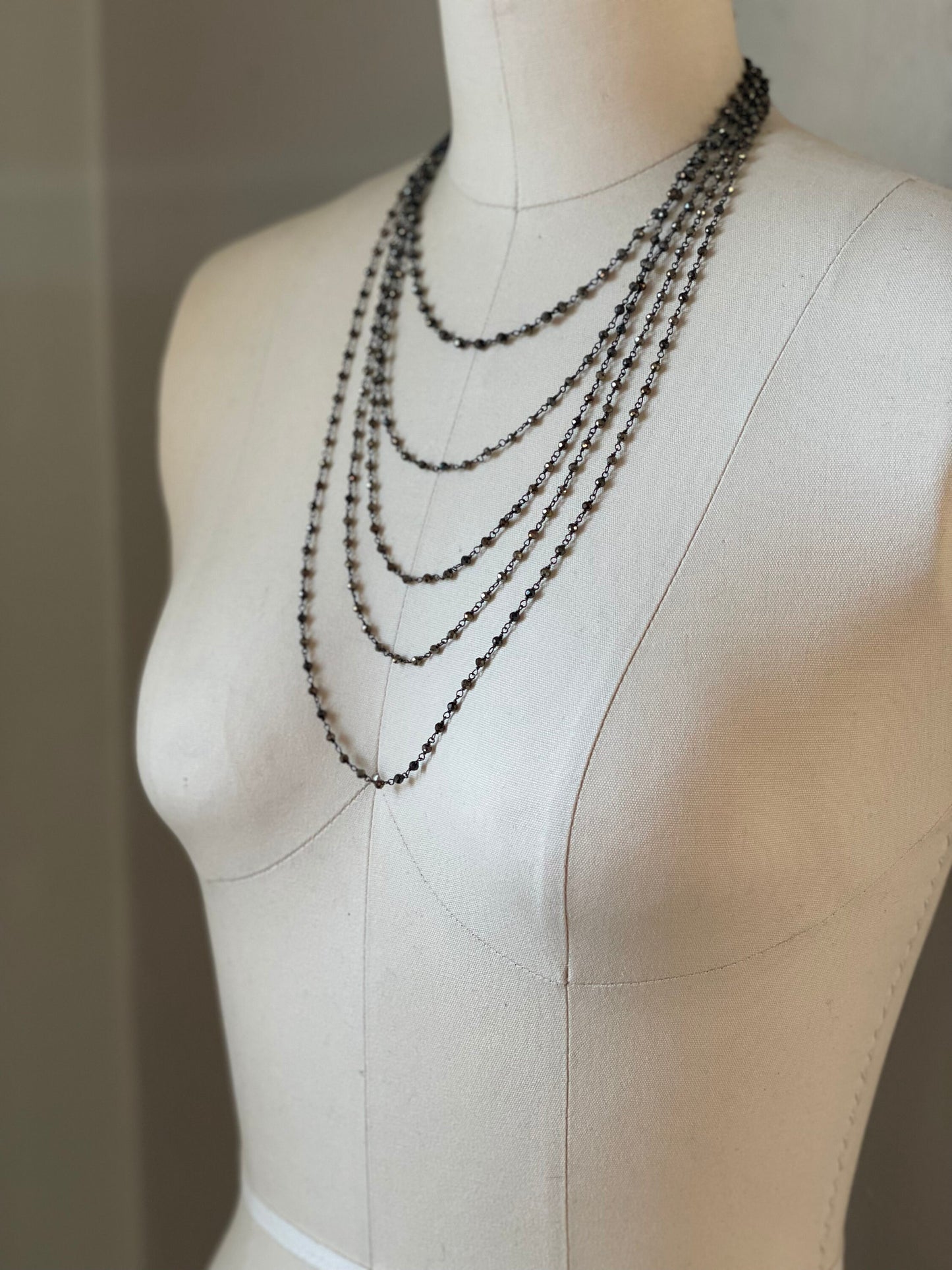 Pyrite Beaded Necklace