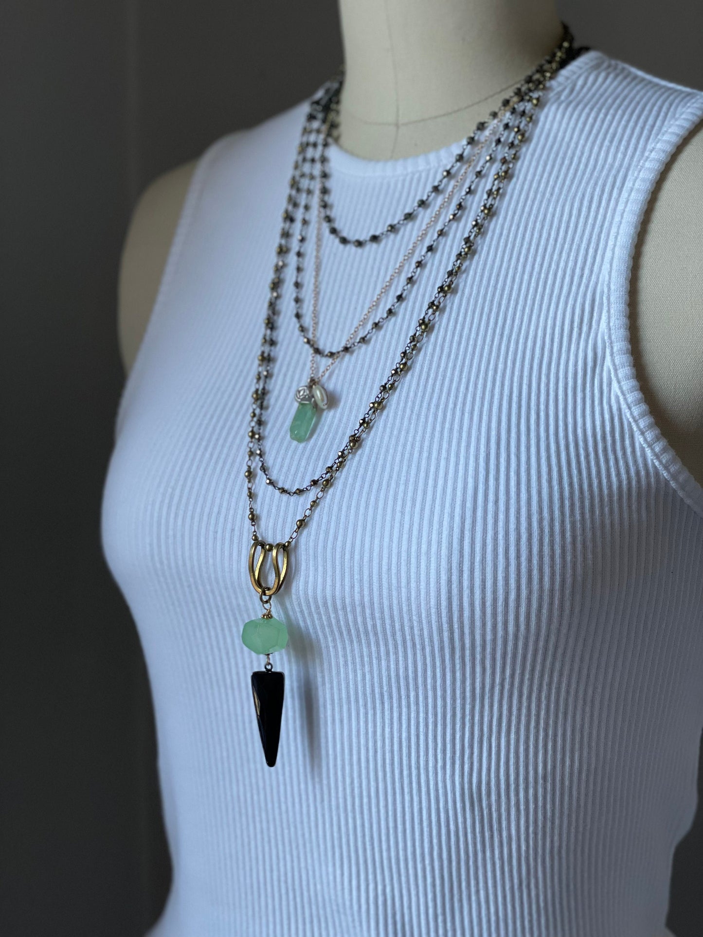 Lotus and pearl pendant